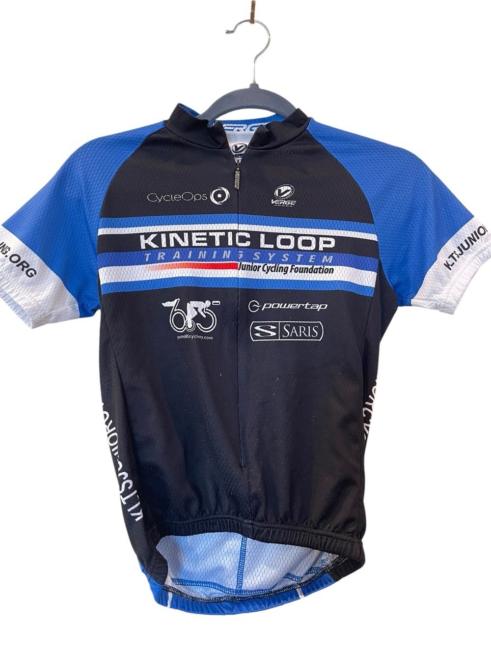 Verge Kinetic Loop training Junior  Cycling Racing Jersey 1/4 Zip Size: XL